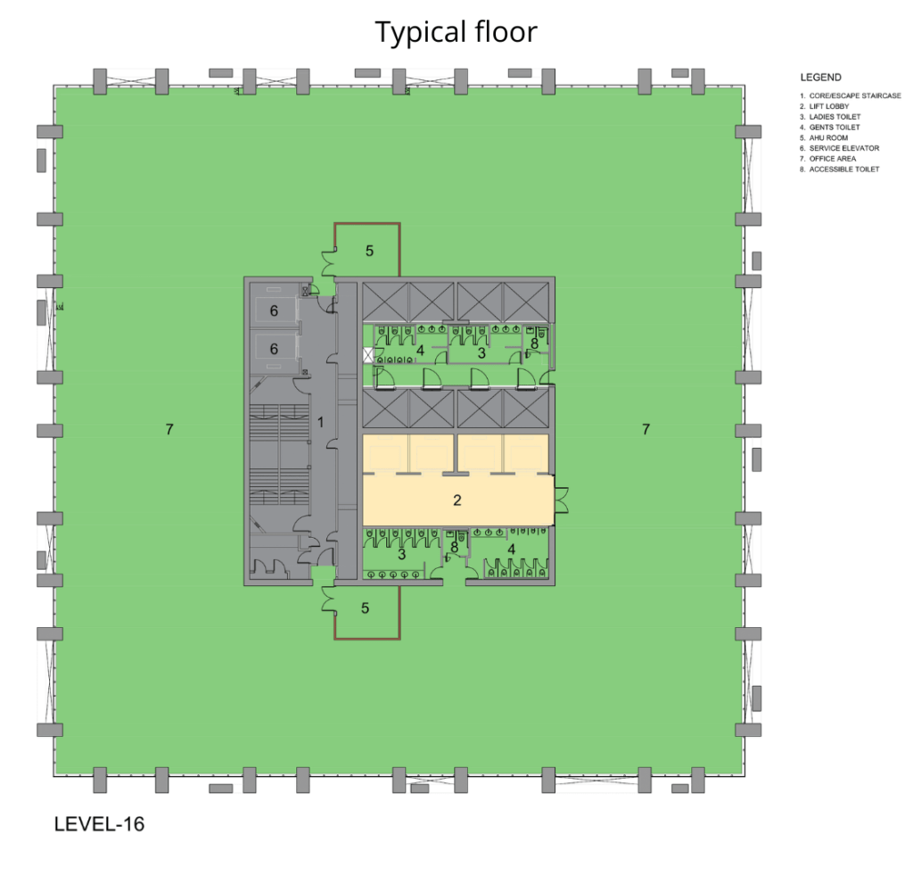 16th Floor Plan